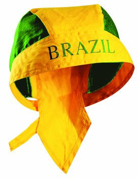 World of Shirt Brasilien/Brazil Bandana mit Länderaufdruck