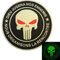 Punisher DIEU JUGERA NOS ENNEMIS DEVGRU Morale PVC Fastener Patch (Black and White Glow Dark)