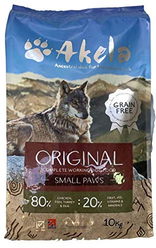 Akela 80:20 Original SMALL PAWS Grain Free Complete Working Dog Food 10Kg VAT FREE