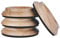 KingPoint Lot de 4 coupelles en bois dur - Tampons de protection pour pieds de meuble Chêne naturel.
