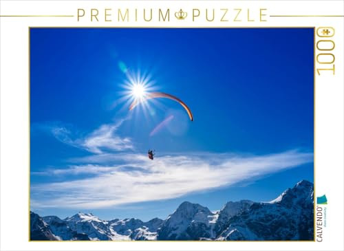 CALVENDO Puzzle Gleitschirmfliegen am Ortlermassiv | 1000 Teile Lege-Größe 64 x 48 cm Foto-Puzzle für glückliche Stunden