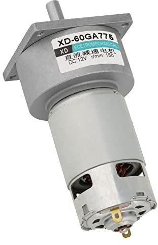 DC12V / 24V 35W Mini DC Getriebemotor mit einstellbarer Geschwindigkeit aus Metall Großes Drehmoment Motor CW/CCW (12V 150rpm)