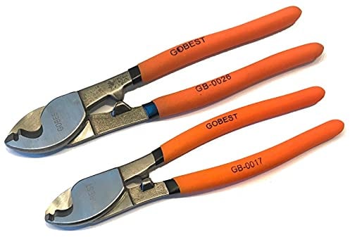 GOBEST Cable Cutters Set 2 pcs for Copper and Aluminium Cables