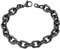 ChainsHouse Armkette Herren Schwarz Rolo Kette Armband Damen Edelstahl Rolokette Gliederkette Armbänder 9mm Ankerkette Gliederarmband 21cm Ersatzkette Kettenarmband Armreif Modeschmuck für Bruder