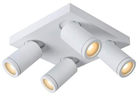 LUCIDE TAYLOR - Deckenstrahler Badezimmer - LED Dim to warm - GU10-4x5W 2200K/3000K - IP44 - Weiß