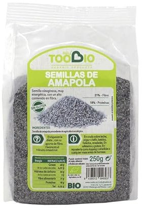 TOOBIO 8436012946937 Graine de pavot 250 g. Bio, plastique