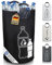 COTTARA® Original Pfandflaschen Sammelbehälter – Flaschensammler Leergut Behälter aus wasserabweisendem Material für Küche – Idealer Pfandbehälter zur Flaschenaufbewahrung – Schwarz 70L