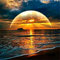 Klassisches 5000 Teile Puzzle - Sonnenuntergang und Strand Puzzles für Erwachsene Puzzle 5000 Teile für Erwachsene Jugendliche-61.61x41.53 Zoll (156.5 x 105.5cm)