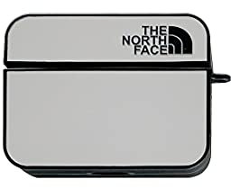 für Airpods Pro Hülle, CrazyLemon Mirror PC Schutzhülle Spiegel Galvanik Niedliches Muster Stoßfeste Hülle Kompatibel mit Apple Airpods Pro Ladehülle - North Face Schwarz