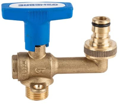 Llave o válvula de esfera para boca de riego vertical (3/4 x 1)