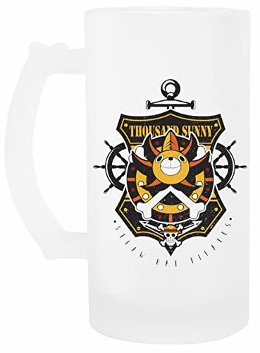 wigoro Thousand Sunny - One Piece Bière Agresser Un verre Transparent Beer Mug