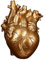 Tubayia Herz Statuen Vase Anatomisches Blumentopf Blumenvase Pflanzer für Wohnzimmer TV Schrank Schlafzimmer (Gold 15x 10,5 X21cm)