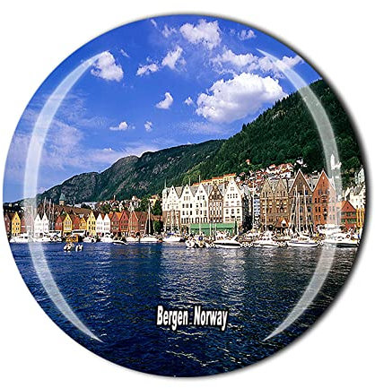 Bergen Norwegen Kühlschrankmagnet Kristall Touristen Souvenir Geschenkkollektion Kühlschrank Magnetischer Aufkleber