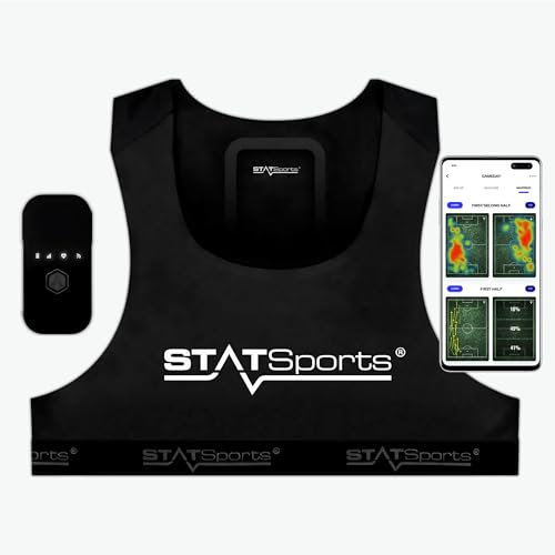 STATSports Academy Football GPS Tracker Vest – Advanced All-in-One Football Tracker with Drills, Coaching & Nutrition – Tracks 24 Key Metrics – Sports GPS Vest Used by Pro Players & Teams, Youth XL