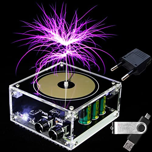 Vastarry Musik Tesla Spule 10 cm Künstliches Music Tesla Coil Blitzmodell Electric Power Wireless Transmission Model Science Experiment Tool