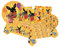 BIGIEMME Kit n.42 Accessori Tavola Festa Bing New Giallo con Piatti Dessert Accessori per Festa a Tema del Piccolo Coniglietto Nero Amato dai Bambini