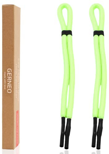 GERNEO® – ORIGINAL Olympia III – schwimmfähiges Sport Brillenband Neopren – leuchtet im Dunkeln – 2x gelb – verstellbar mit Kabelzug – wasserfestes Sportbrillenband & fester Halt für Wassersport