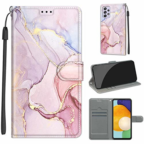TOMYOU Étui portefeuille en cuir pour Samsung Galaxy A33 5G - Coque Portable, Coque Smartphone - Motif livre - Avec support - Fermeture magnétique - Emplacements pour cartes