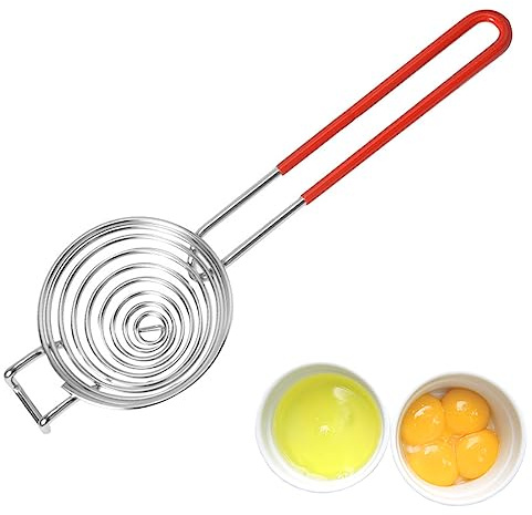 Egg Separator Egg Yolk White Separator Stainless Steel Egg White Yolk Sifting Filter Egg Divider Kitchen Tool for Baking/Cooking