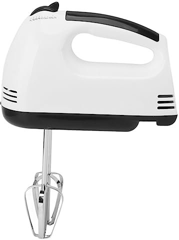 Frusta Elettrica, Miscelatore con Manico da 260 W con 7 Impostazioni di velocità, Frullino per Le Uova per Cuocere Torte in Pastella Schiuma di Latte in Acciaio Inossidabile per (Spina UE 220V)