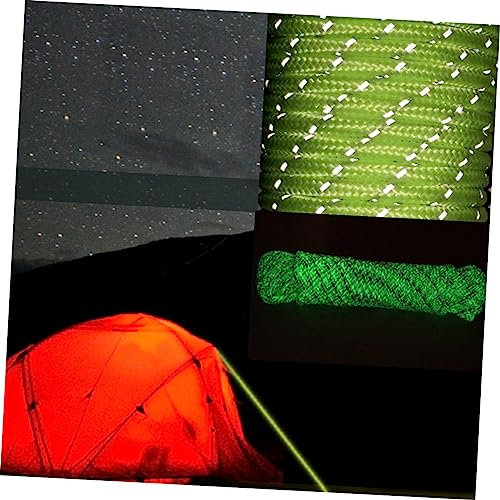 INOOMP Leuchtendes Reflektierendes Zeltseil 10m für Camping