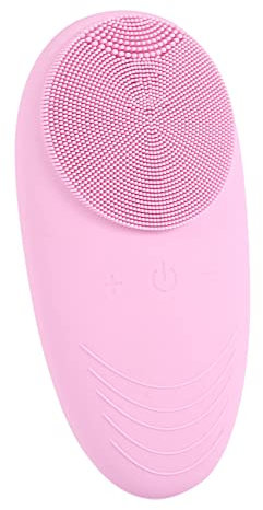 Panysilioer Electric Brush Cleaner Silicone Waterproof Ultrasonic Instrument Skin Care Spa Massager Beauty Tool Device Pink