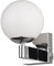 Trio Leuchten Badezimmer Wandleuchte Kula 284270106, Metall Chrom, Glas Weiß, exkl. 1x E14
