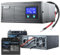 Notstromversorgung UPS 3000VA/2100W mit 2Akkus LiFePO4 12.8V 40AH BMS Wechselrichter Reiner Sinus 12VDC USV Inverter LCD Integrierter Schutz CPU-Steuerung unterbrechungsfreie Spannungsversorgung USV