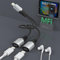 2 in 1 Dual Lightning Splitter for iPhone, 【Apple MFi Certified】 Video Call+Music+HiFi+Charge+Mic+Control for iPhone Charger and Headphone Adapter Compatible with iPhone 14/13/12/11/XS/XR/X/8/7/6/iPad