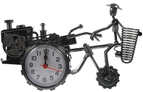 Yardenfun Vintage Traktor-uhr Mit Stifthalter Für Schreibtischdekoration Rustikales Design Langlebiges Material Vielseitig Einsetzbar Perfektes Für Freunde Und Familie