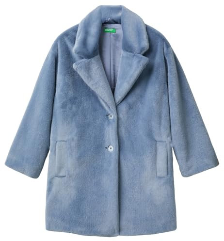 United Colors of Benetton Mädchen 2zwkcn05s Mantel, grau, 150 cm