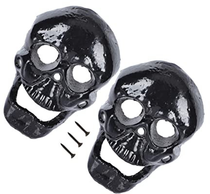 TOPBATHY 2pcs Skull Bottle Opener Supplies Crystal Phone Stand Wine Bottle Openers Manual Can Openers Skull Party Beer Opener Beer Bottle Metal Wall Decor Beer Lid Iron Bear Head Bottle Cap