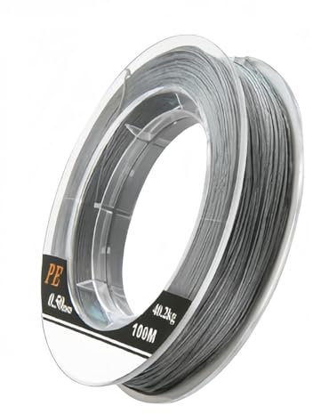 Geflochtene Angelschnur 12fach,Geflochtene Schnüre,PE Braided Fishing Lines 100M,Grau