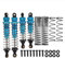 XBERSTAR 1/10 RC Stoßdämpfer vorne hinten 4er-Pack Aluminium-Stoßdämpfer für Tamiya DT-02 DF-02 DT-03 TT-02B 1/10 RC Upgrade-Teile (blau)