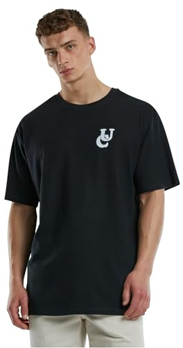 Urban Classics UC Weavy Logo Heavy Oversized Tee Black, L