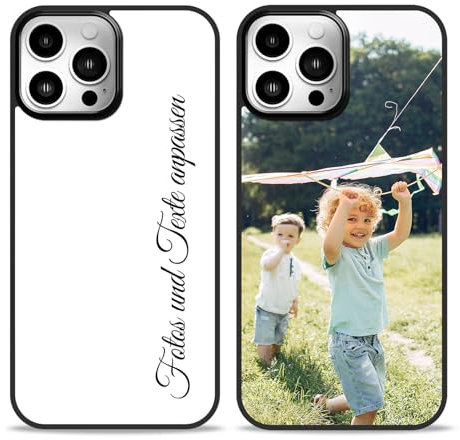 Easycosy personalisierte Handyhüllen mit Bild für 16 15 14 13 12 11 Pro/Max/Mini XR X Xs Max Benutzerdefinierte iPhone-Hülle mit Mehreren Fotos für Freunde, Familie, individuelle Vollschutz-TPU-Hülle