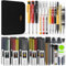 STAGEEK Lot de 34 crayons de charpentier avec taille-crayon, crayons de charpentier mécaniques avec trou profond, marqueurs à pointe longue, outil de traçage en carbure et crayons de construction pour