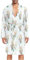 ZZXXB Follow Your Dreams Dreamcatcher Herren-Nachtwäsche, leicht, langärmelig, Spa-Bademantel mit Taschen, M-XL, weiß, L