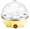 XUEZHEN Egg Boiler,Egg Poacher Electric Boiled Egg Cooker Boiler Maker Rapid Heating Stainless Steel Steamer Pan Cooking Tool(Yellow AC220V)