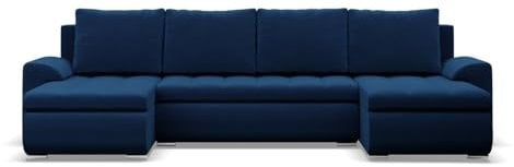 Mebligo - Ecksofa mit Schlaffunktion und 3 Bettkasten FORESTA 302x89x159 (BxHxT) Grün - Couch U Form, Sofa im Sitz: Wellenfeder + Schaumstoff, Sofas & Couches, Eckcouch