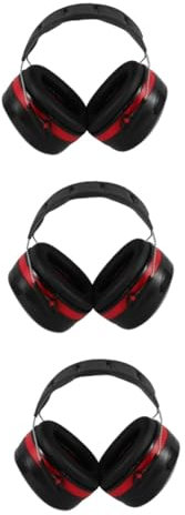 UKCOCO 3pezzi Cuffie Antirumore Regolabili Per Protezione Earmuffs Professionali Per e Riduzione Assorbente Per Industriali e