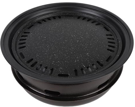 Holzkohle -Grillofen Rund Rauchlose Holzkohlegrill Herd mit Eingedicktem Grillnetz für den Kommerziellen Gebrauch zu Hause (Kleine 80x66x100cm)