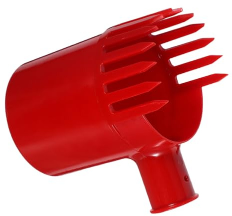 MOTHNUR Ergonomischer Beerensammler Kunststoff Pflückhilfe mit Rake und Kamm für Blaubeeren Kirschen Zitrusfrüchte Obstpflücken Gartengerät Rot