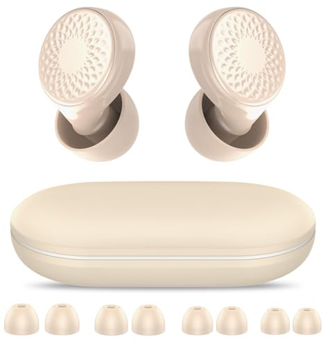 Ohrstöpsel zum Schlafen, Gehörschutz Schlafen Earplugs, 45dB Noise Cancelling Ohrstöpsel Silikon, Weich und Wiederverwendbar, 8 Ohrstücken in 4 Größen (XS/S/M/L), für Flugzeug Konzert Schnarchen, weiß
