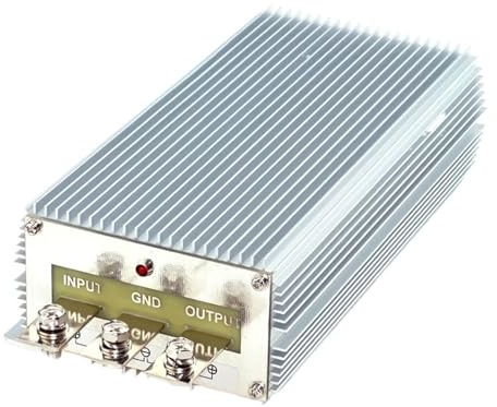Convertidor de Voltaje CC Reductor de Alta Potencia, 24V a 12V, 85A, 100A, módulo de 24V-12V, Fuente de alimentación Solar for Coche de 1200W(24V to 12V 100A)