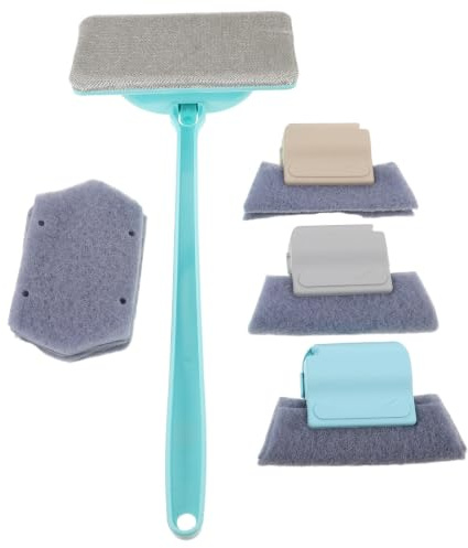 HOMSFOU Kit de Nettoyage D'écran Portable, Ensemble de Brosses de Nettoyage pour Rainures de Fenêtres, Plastique et Tissus, pour Nettoyer sans Retirer Les Moustiquaires, Rainures de