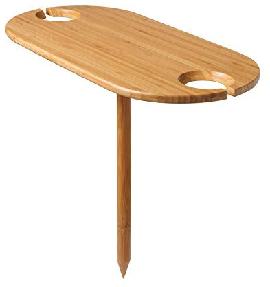 Tovolo Outdoor Weinhalter Bambus Tisch 1 EA, braun