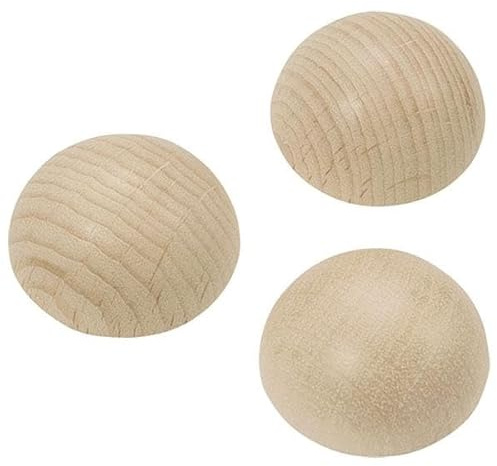 KNORR prandell Holzhalbkugel 12mm 32er
