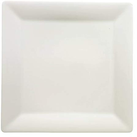 Villeroy & Boch Pi Carré Assiette de présentation, 32x32 cm, Porcelaine Premium, Blanc