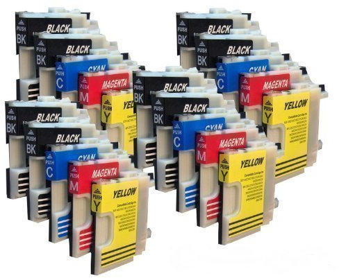 20 Druckerpatronen für Brother mit freier Farbauswahl LC980 LC1100 DCP-145C DCP-165C DCP-185C DCP-195C DCP-365CN DCP-375CW DCP-385C DCP-395CN DCP-585CW DCP-J715W DCP 6690CW MFC-250C MFC-255CW MFC-290C MFC-295C MFC-295CN MFC-355CW MFC-490CN MFC-490CW MFC-J615W MFC-670CDW MFC-790CW MFC-795CW MFC- 930CDN MFC-990CW MFC-930CDWN MFC-5490CN MFC-5890CN MFC-6490CN MFC-6490CW MFC-6890CN MFC-6890CDW MFC-5895CW